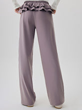 Women's vertical loose fit fitness casual pants straight leg wide leg pants